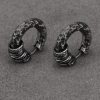 Hand-hammered Tibetan Silver Protection Earrings Hand-hammered Tibetan Silver Protection Earrings