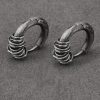 Hand-hammered Tibetan Silver Protection Earrings Hand-hammered Tibetan Silver Protection Earrings