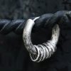 Hand-hammered Tibetan Silver Protection Earrings Hand-hammered Tibetan Silver Protection Earrings