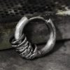 Hand-hammered Tibetan Silver Protection Earrings Hand-hammered Tibetan Silver Protection Earrings