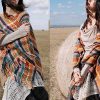 Tibetan Colorful Stripe Shawl Wrap Tibetan Colorful Stripe Shawl Wrap
