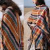 Tibetan Colorful Stripe Shawl Wrap Tibetan Colorful Stripe Shawl Wrap