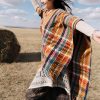 Tibetan Colorful Stripe Shawl Wrap Tibetan Colorful Stripe Shawl Wrap