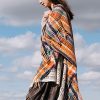Tibetan Colorful Stripe Shawl Wrap Tibetan Colorful Stripe Shawl Wrap