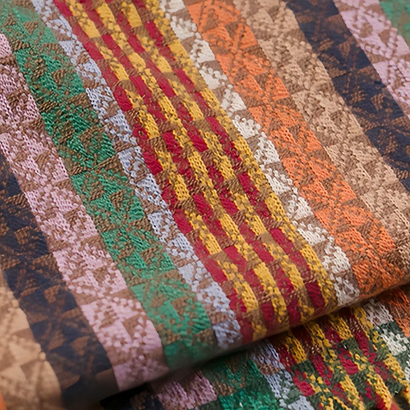 Tibetan Colorful Stripe Shawl Wrap Tibetan Colorful Stripe Shawl Wrap