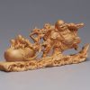 Tibetan Thuja Laughing Buddha Wood Decoration Tibetan Thuja Laughing Buddha Wood Decoration