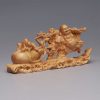 Tibetan Thuja Laughing Buddha Wood Decoration Tibetan Thuja Laughing Buddha Wood Decoration