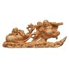 Tibetan Thuja Laughing Buddha Wood Decoration Tibetan Thuja Laughing Buddha Wood Decoration