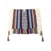 Chal Tibetano con Rayas Onduladas y Borlas Tibetan Wavy Striped Tassel Shawl