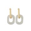 Tibetan White Jade Blessing Earrings Tibetan White Jade Blessing Earrings