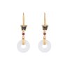 White Jade Butterfly Fortune Earrings White Jade Butterfly Fortune Earrings