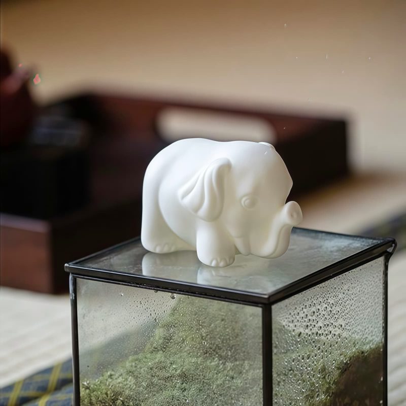 White Porcelain Elephant Home Decor White Porcelain Elephant Home Decor