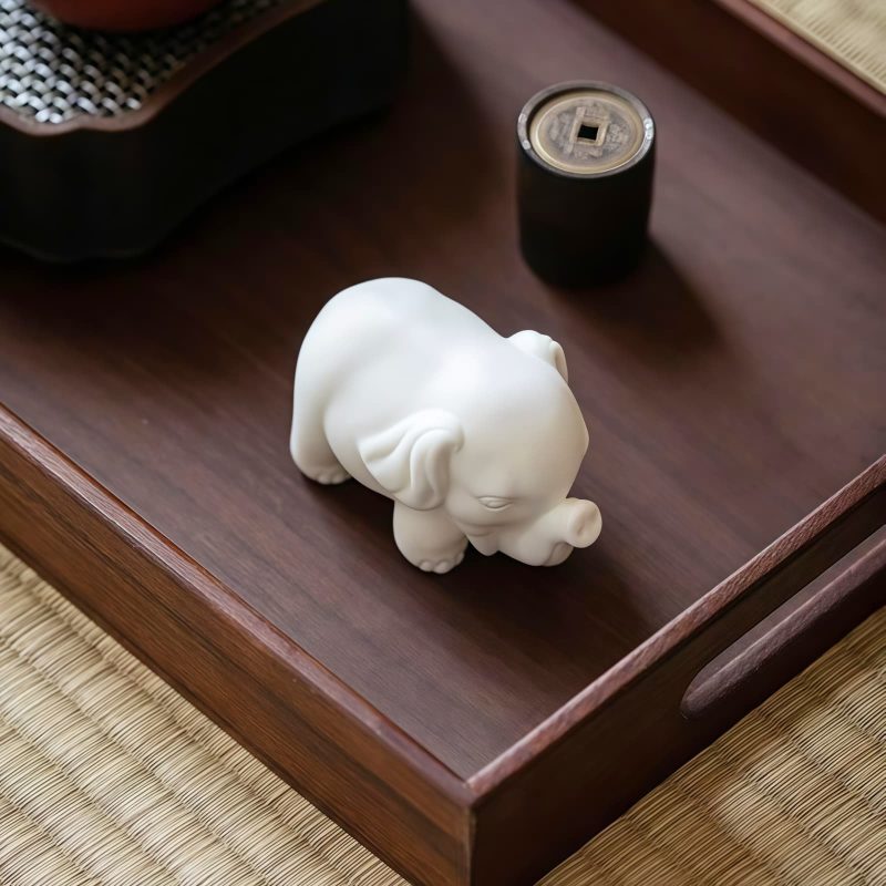 White Porcelain Elephant Home Decor White Porcelain Elephant Home Decor