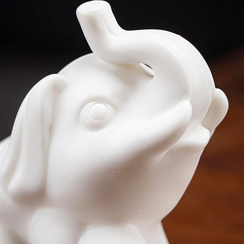 White Porcelain Elephant Home Decor White Porcelain Elephant Home Decor