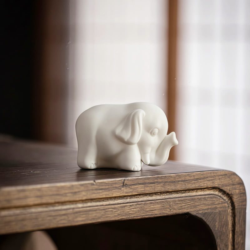 White Porcelain Elephant Home Decor White Porcelain Elephant Home Decor