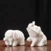 White Porcelain Elephant Home Decor White Porcelain Elephant Home Decor