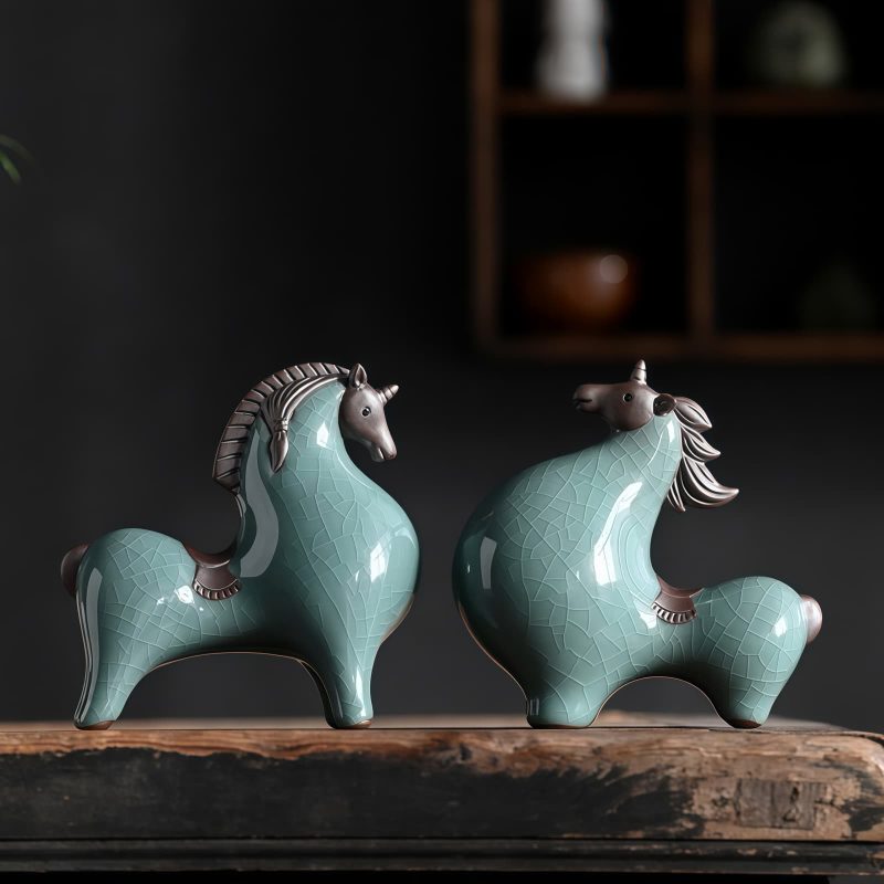 Traditional Ceramic Horse Decoration for Success Traditional Ceramic Horse Decoration for Success
