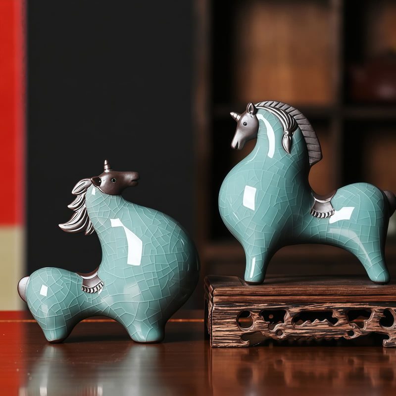 Traditional Ceramic Horse Decoration for Success Traditional Ceramic Horse Decoration for Success