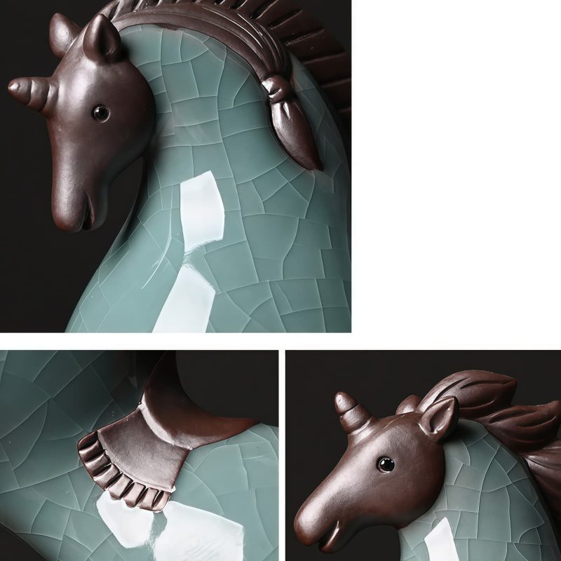 Traditional Ceramic Horse Decoration for Success Traditional Ceramic Horse Decoration for Success