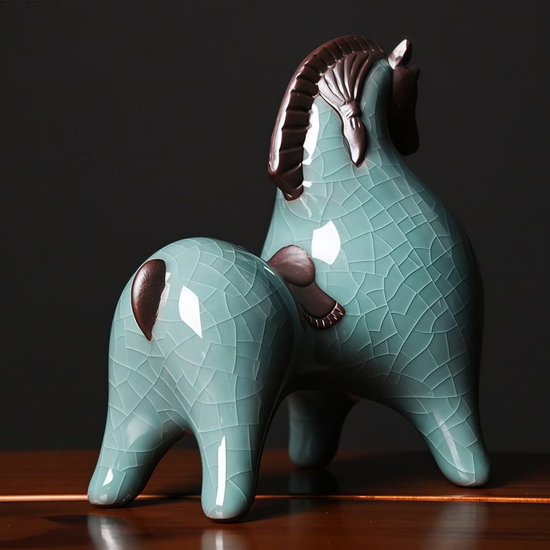 Traditional Ceramic Horse Decoration for Success Traditional Ceramic Horse Decoration for Success