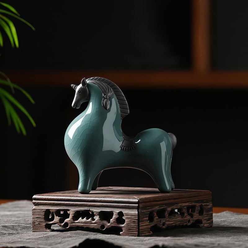 Traditional Ceramic Horse Decoration for Success Traditional Ceramic Horse Decoration for Success