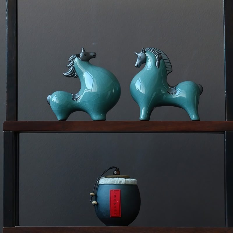 Traditional Ceramic Horse Decoration for Success Traditional Ceramic Horse Decoration for Success