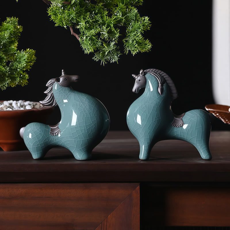 Traditional Ceramic Horse Decoration for Success Traditional Ceramic Horse Decoration for Success