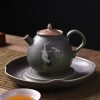 Chinese Ceramic Kung Fu Teapot - White Crane Design Chinese Ceramic Kung Fu Teapot - White Crane Design