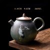 Chinese Ceramic Kung Fu Teapot - White Crane Design Chinese Ceramic Kung Fu Teapot - White Crane Design