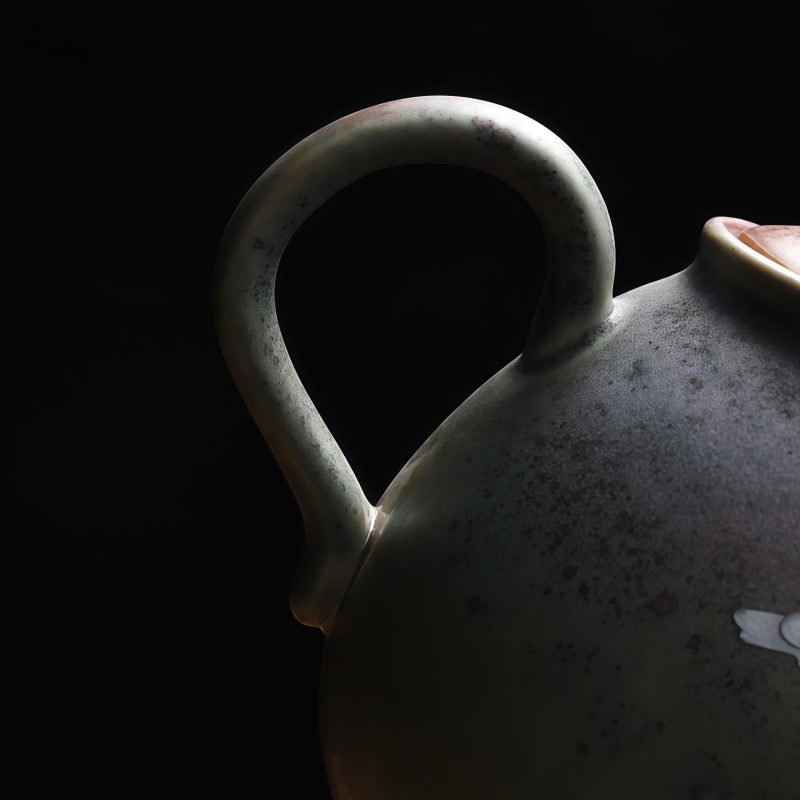 Chinese Ceramic Kung Fu Teapot - White Crane Design Chinese Ceramic Kung Fu Teapot - White Crane Design