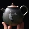 Chinese Ceramic Kung Fu Teapot - White Crane Design Chinese Ceramic Kung Fu Teapot - White Crane Design