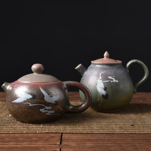 悠久の時を刻む「白鶴雲紋」中国茶壺｜静寂を愉しむ本格茶器