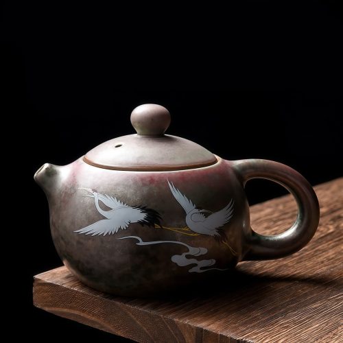 悠久の時を刻む「白鶴雲紋」中国茶壺｜静寂を愉しむ本格茶器