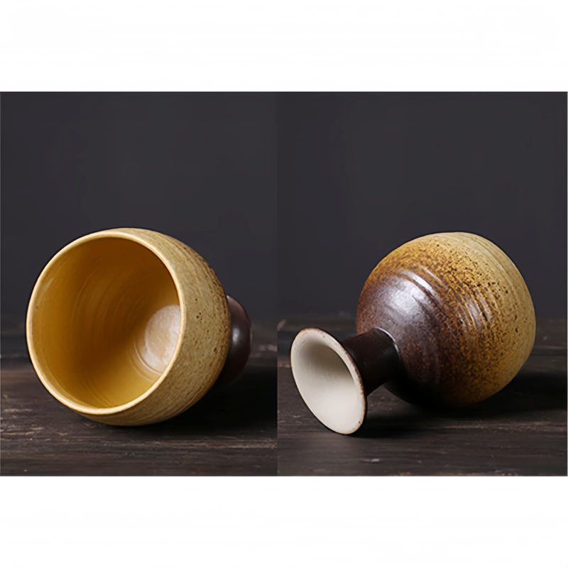 Elegant Ceramic Wine Mug with Goblet Design Elegant Ceramic Wine Mug with Goblet Design