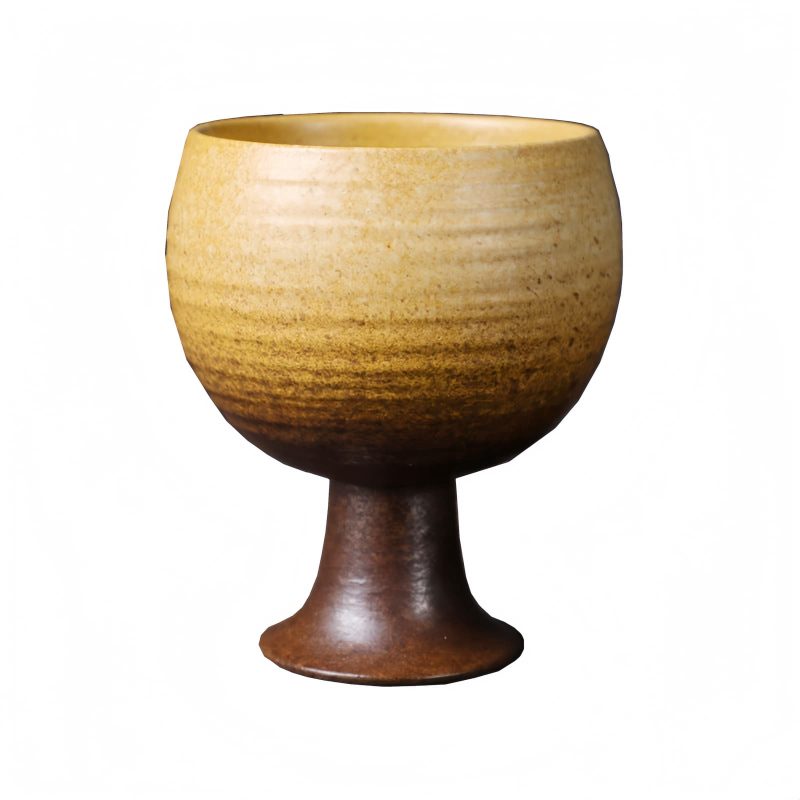 Elegant Ceramic Wine Mug with Goblet Design Elegant Ceramic Wine Mug with Goblet Design