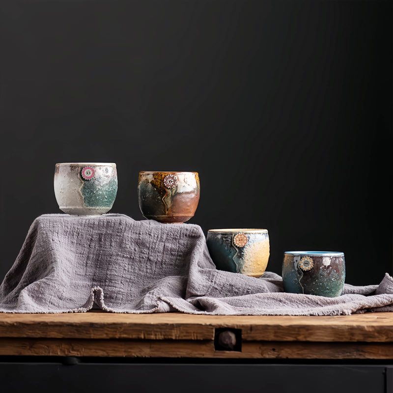 Handmade Sunflower Ceramic Coffee Mug Handmade Sunflower Ceramic Coffee Mug