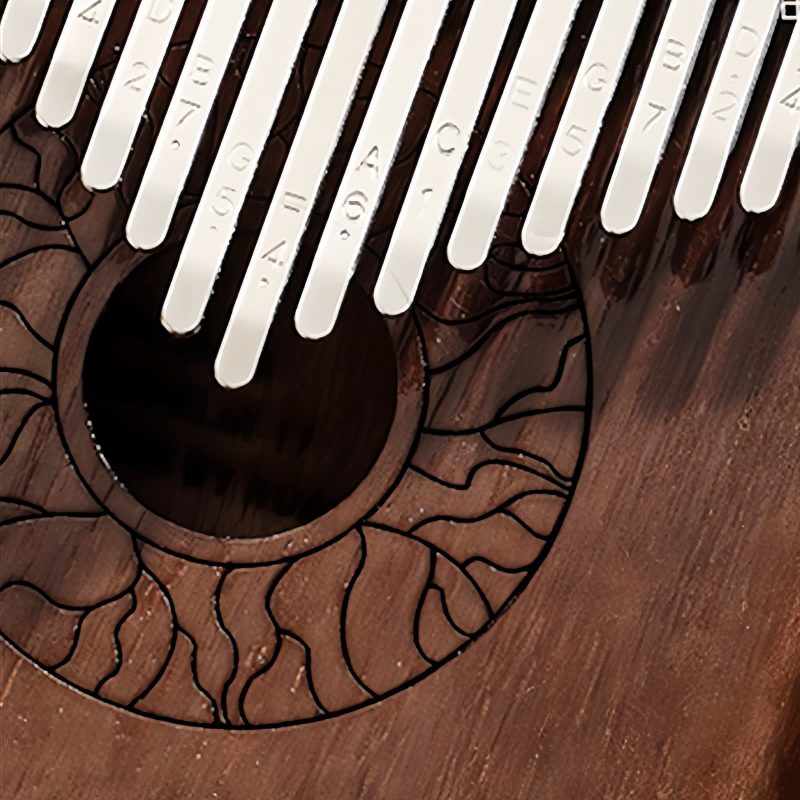Mahogany Lotus Kalimba Thumb Piano