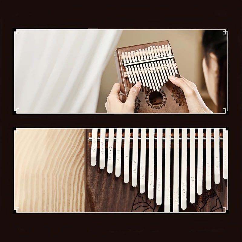 Mahogany Lotus Kalimba Thumb Piano