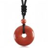 Lucky Coin Healing Crystal Necklace Pendant Lucky Coin Healing Crystal Necklace Pendant