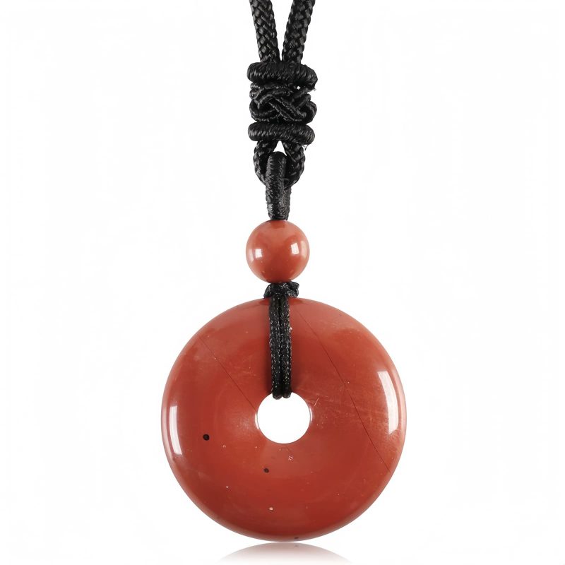 Lucky Coin Healing Crystal Necklace Pendant Lucky Coin Healing Crystal Necklace Pendant