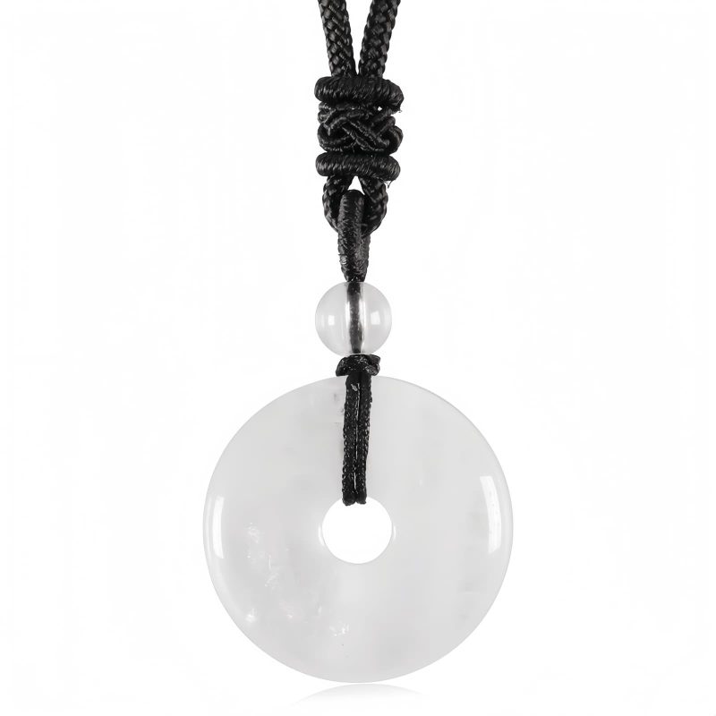 Lucky Coin Healing Crystal Necklace Pendant Lucky Coin Healing Crystal Necklace Pendant