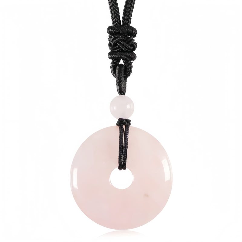 Lucky Coin Healing Crystal Necklace Pendant Lucky Coin Healing Crystal Necklace Pendant