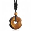 Lucky Coin Healing Crystal Necklace Pendant Lucky Coin Healing Crystal Necklace Pendant