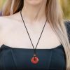 Lucky Coin Healing Crystal Necklace Pendant Lucky Coin Healing Crystal Necklace Pendant