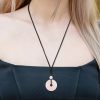 Lucky Coin Healing Crystal Necklace Pendant Lucky Coin Healing Crystal Necklace Pendant