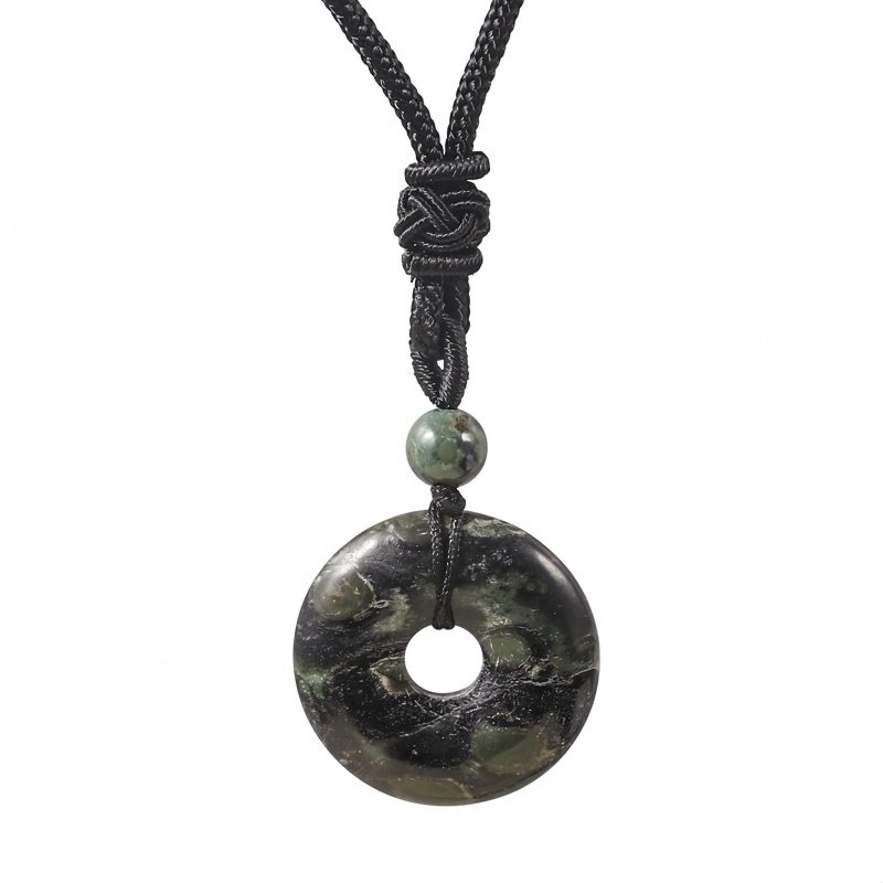 Lucky Coin Healing Crystal Necklace Pendant Lucky Coin Healing Crystal Necklace Pendant