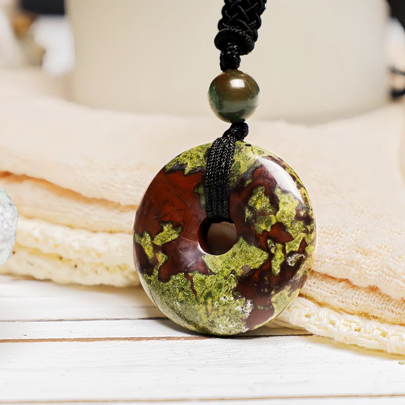 Lucky Coin Healing Crystal Necklace Pendant Lucky Coin Healing Crystal Necklace Pendant