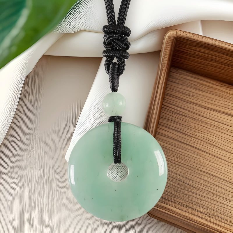 Lucky Coin Healing Crystal Necklace Pendant Lucky Coin Healing Crystal Necklace Pendant