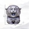 Rust Iron Mini Roaring Tiger Statue Rust Iron Mini Roaring Tiger Statue