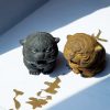 Rust Iron Mini Roaring Tiger Statue Rust Iron Mini Roaring Tiger Statue